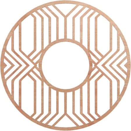 Ekena Millwork Empire Wood Fretwork Pierced Ceiling Medallion, Cherry, 34"OD x 12 1/2"ID x 1/4"T CMWP34X34X0250EPCH